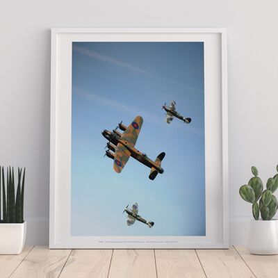 Batalla de Gran Bretaña - Bombardero Lancaster Lámina artística