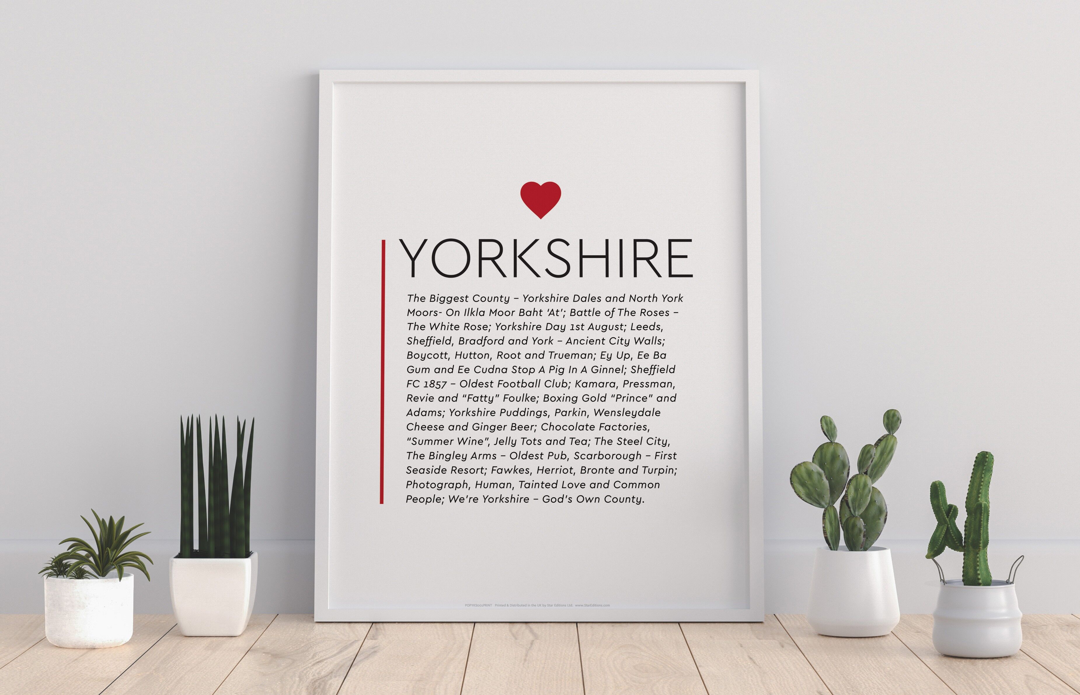 Yorkshire – Höhepunkte – 11 x 14 Zoll Premium-Kunstdruck