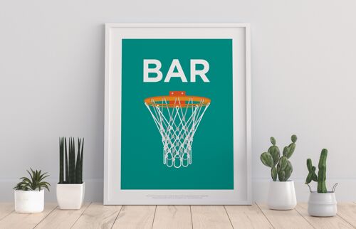 Rebus Symbols - Basketball - 11X14” Premium Art Print