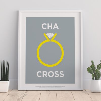 Símbolos Rebus - Charing Cross - Impresión de arte premium de 11X14"