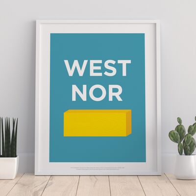 Rebus Symbols - West Norwood - 11X14” Premium Art Print
