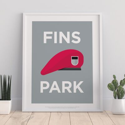 Rebus-Symbole – Finsbury Park – Premium-Kunstdruck, 27,9 x 35,6 cm