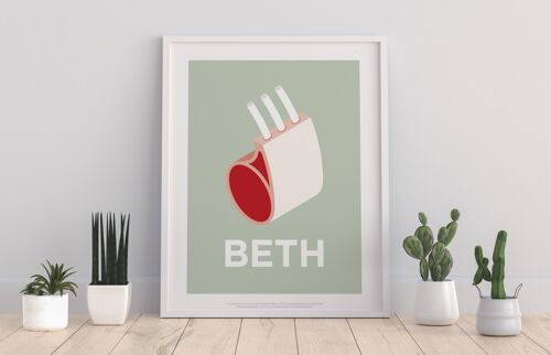 Meat- Beth - 11X14” Premium Art Print