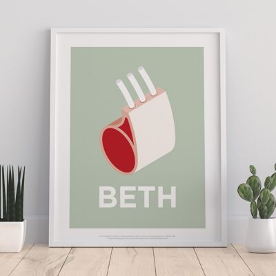 Meat- Beth - 11X14” Premium Art Print