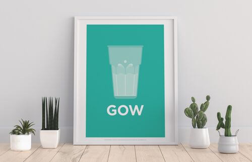 Water Glass- Gow - 11X14” Premium Art Print