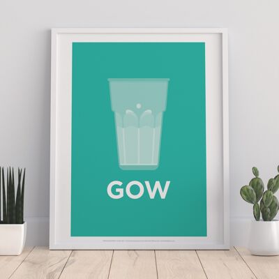 Water Glass- Gow - 11X14” Premium Art Print