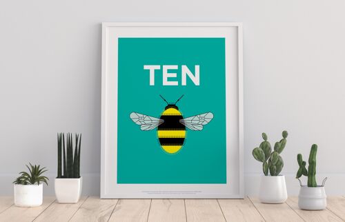 Rebus Symbols - Bee Ten - 11X14” Premium Art Print