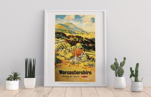 Worcestershire, Travel By Train - 11X14” Premium Art Print