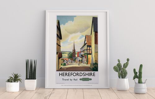 Herefordshire - 11X14” Premium Art Print