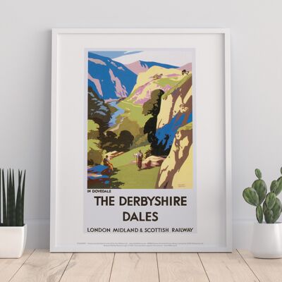 Derbyshire Dales - Ver el Distrito de los Picos - 11X14" Lámina artística