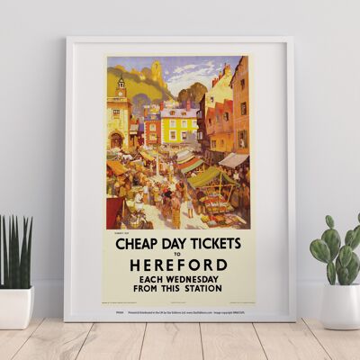 Hereford - Impression d'art haut de gamme 11 x 14 po