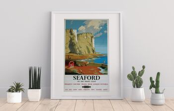 Seaford sur la côte du Sussex - 11X14" Premium Art Print