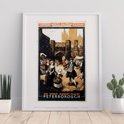 Peterborough, luoghi del mercato del Vecchio Mondo - Stampa d'arte premium