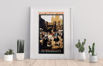 Peterborough, places du marché du vieux monde - Impression d'art premium