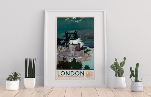 London Bridge Dusk - 11X14” Premium Art Print