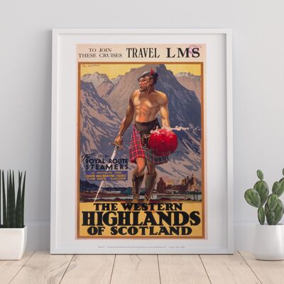 Las tierras altas occidentales de Escocia - 11X14" Premium Art Print