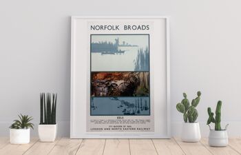 Norfolk Broads - Anguilles - 11X14" Premium Art Print