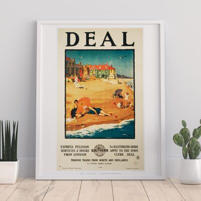Deal, Through North and Midlands – Premium-Kunstdruck im Format 11 x 14 Zoll
