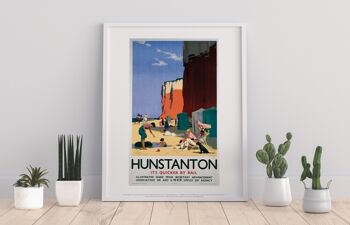 Plage de Hunstanton - 11X14" Premium Art Print
