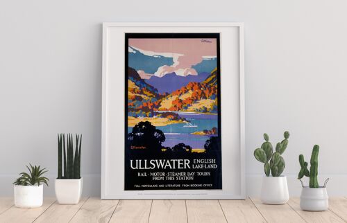 Ullswater - English Lake Land - 11X14” Premium Art Print