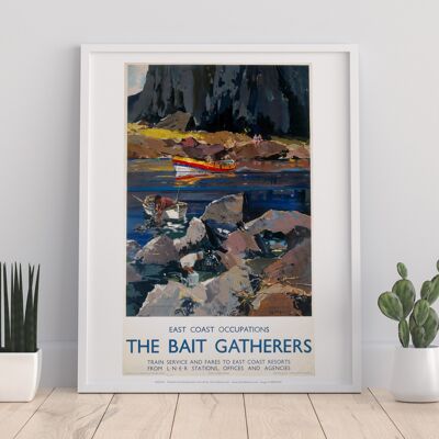 The Bait Gatherers - East Coast Occupations - Art Print