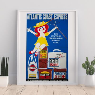 Expreso de la costa atlántica - Impresión de arte premium de 11X14 "