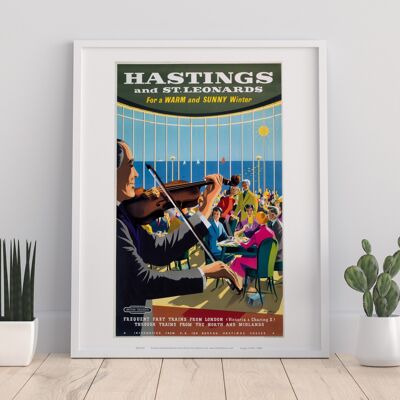 Hastings And St Leonards, Warm And Sunny Winter Art Print