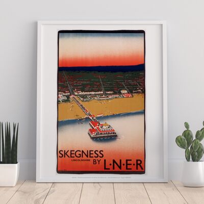 Skegness - Lincolnshire - Impresión de arte premium de 11X14"