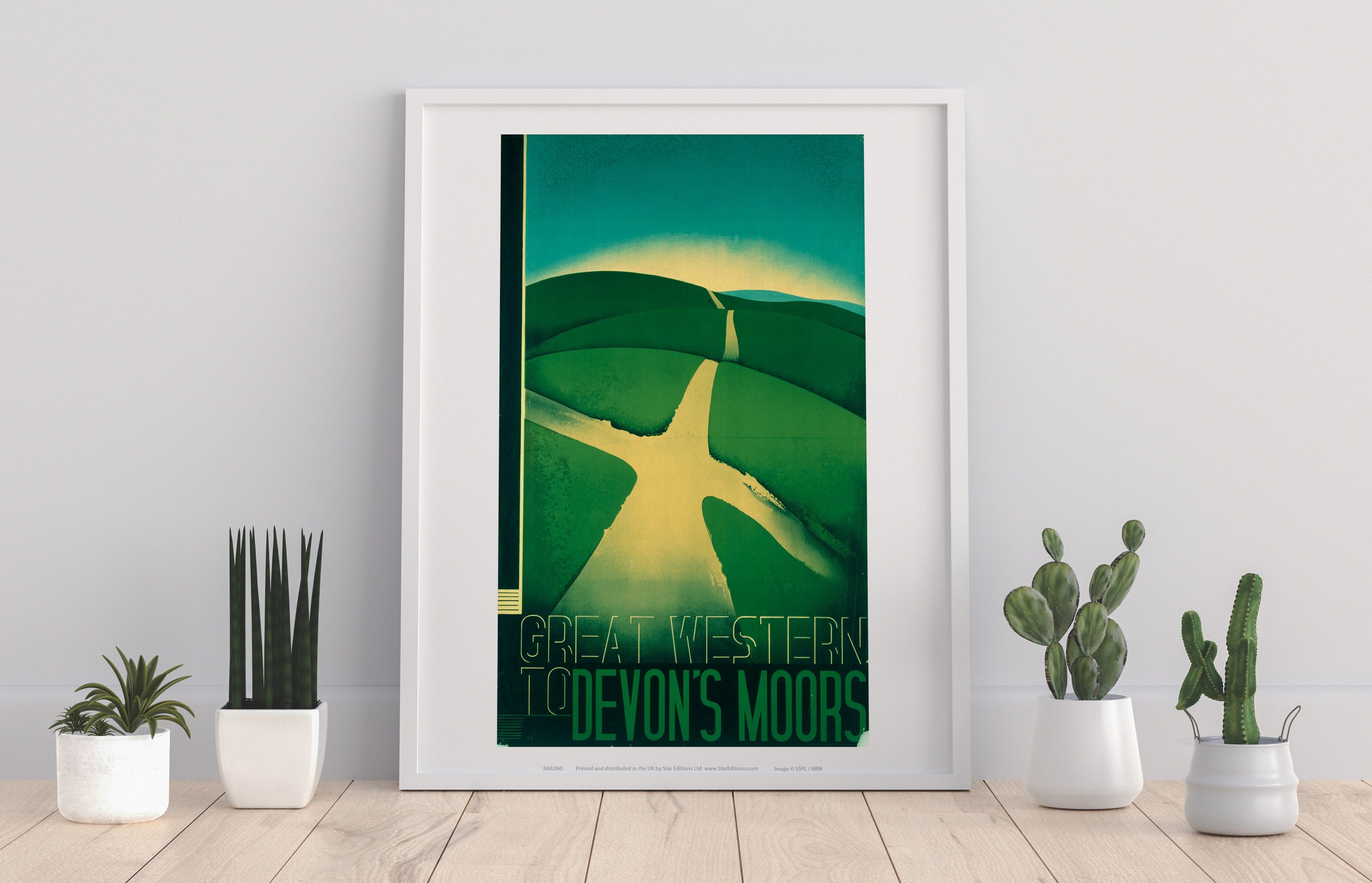 Great Western To Devon's Moors – Premium-Kunstdruck im Format 11 x 14 Zoll