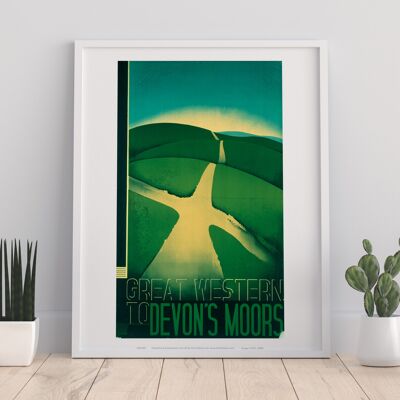 Great Western To Devon's Moors - 11X14” Premium Art Print
