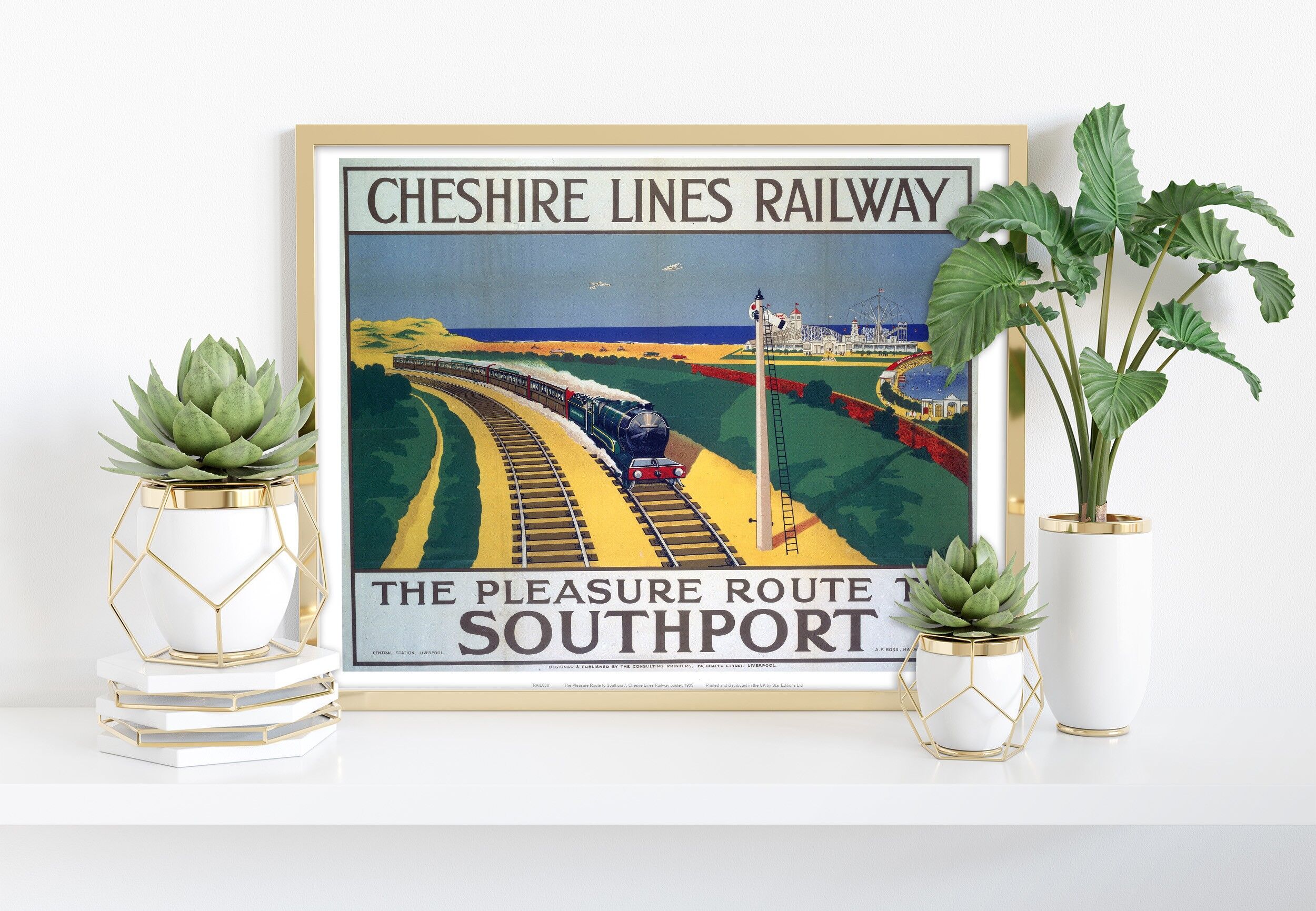 Cheshire Lines Railway nach Southport – Premium-Kunstdruck