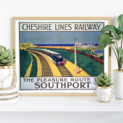 Cheshire Lines Railway To Southport - Premium Art Print