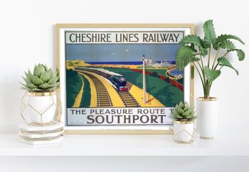 Cheshire Lines Railway à Southport - Impression artistique Premium