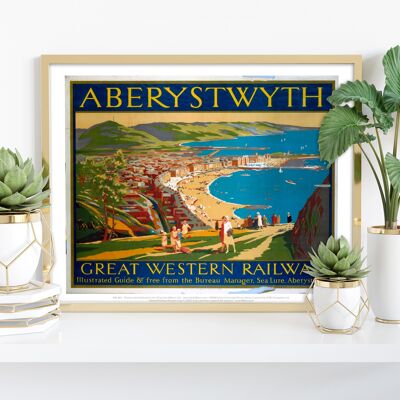 Aberystwyth - Impression d'art haut de gamme 11 x 14 po