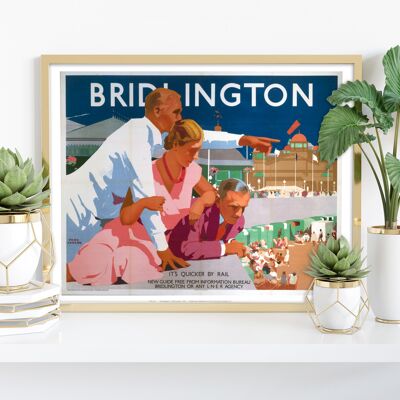 Bridlington – Pointing Man – Premium-Kunstdruck im Format 11 x 14 Zoll