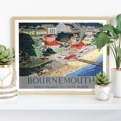 Bournemouth, Southern Region - 11X14” Premium Art Print