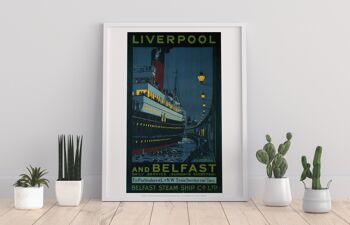 Liverpool et Belfast - Impression d'Art Premium 11X14"