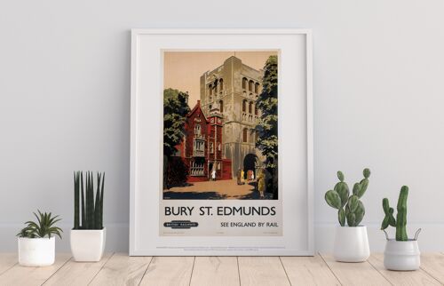 Bury St. Edmunds - Red Building - 11X14” Premium Art Print