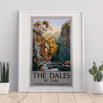 The Dales - Molino de agua - 11X14" Premium Art Print