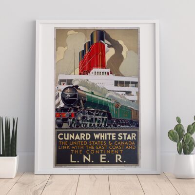 Cunard White Star - Impresión de arte premium de 11X14"