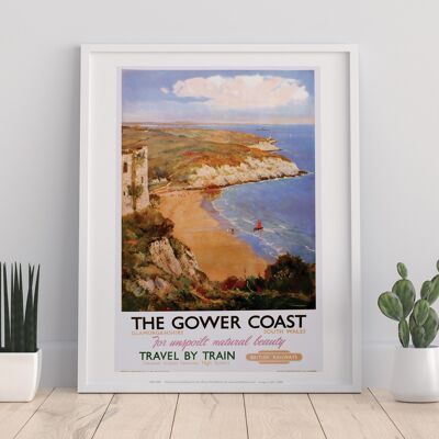 La costa de Gower, Glamorganshire - 11X14" Premium Art Print