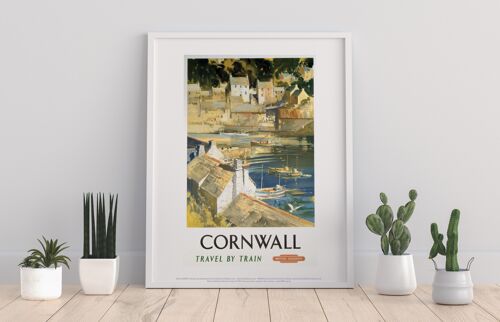 Cornwall - Harbour - 11X14” Premium Art Print