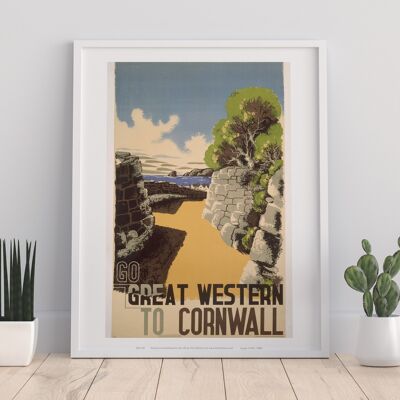 Great Western nach Cornwall – Premium-Kunstdruck im Format 11 x 14 Zoll