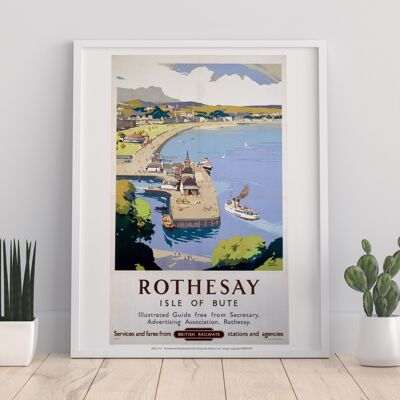 Rothesay, Isla de Bute - Impresión de arte premium de 11X14"