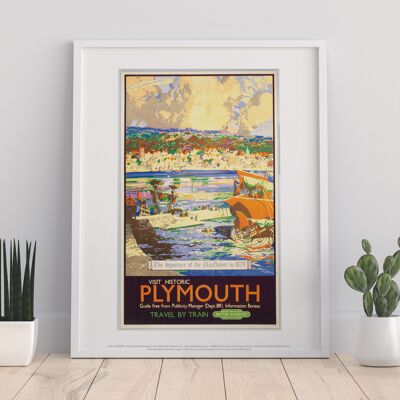 Visita la storica Plymouth - Stampa artistica