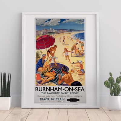 Burnham-on-Se, das beliebteste Familienresort - Kunstdruck