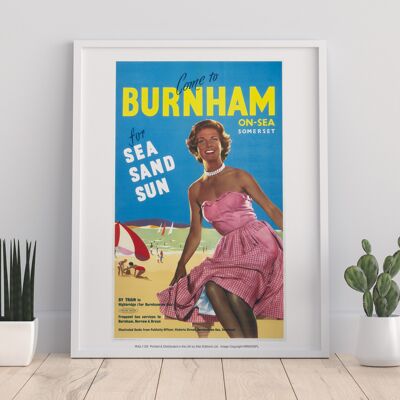 Burnham-on-Sea, Somerset für Meer, Sand, Sonne - Kunstdruck