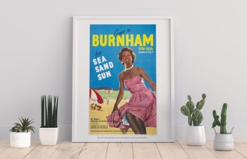 Burnham-On-Sea, Somerset pour la mer, le sable, le soleil - Impression artistique