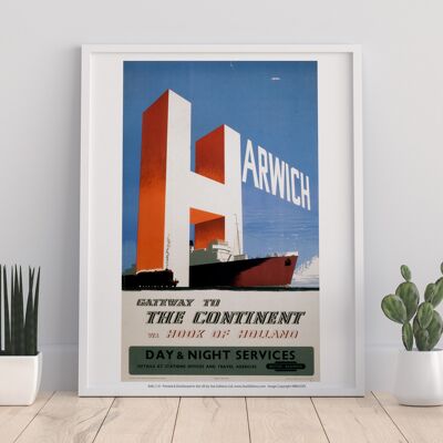 Harwich, Tor zum Kontinent – Premium-Kunstdruck im Format 11 x 14 Zoll