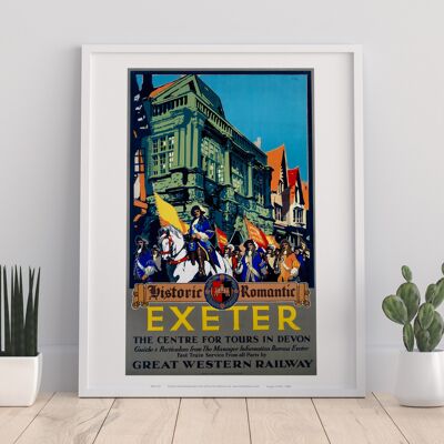 Exeter – Historisch, Romantisch – 11 x 14 Zoll Premium-Kunstdruck